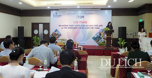 Phó Tổng cục trưởng Tổng cục Du lịch Nguyễn Thị Thanh Hương phát biểu tại hội thảo